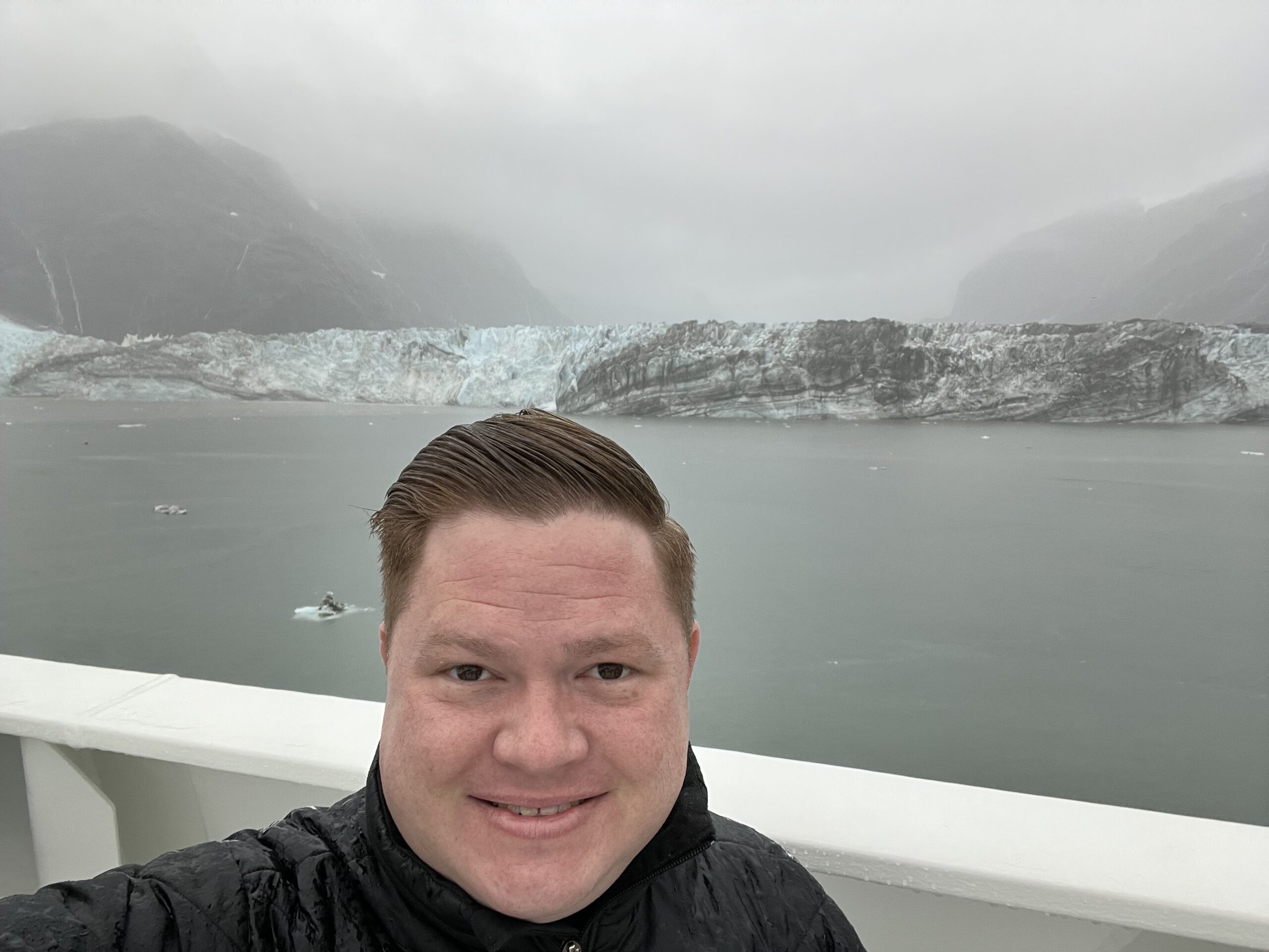 About Morgan on a cruise ship deck